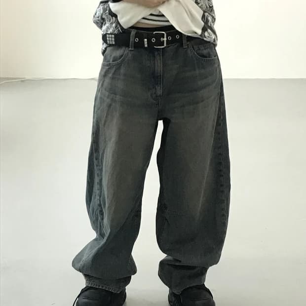 GU 코튼 데님팬츠