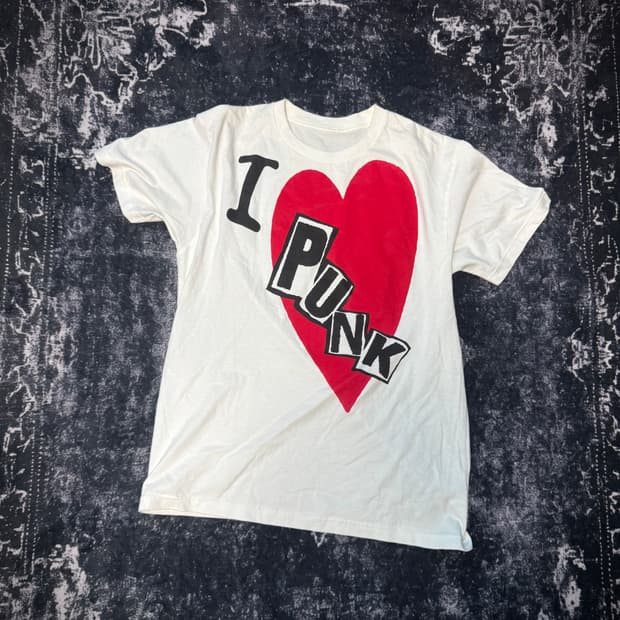 I PUNK printed design T-shirt