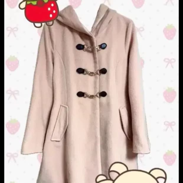 코모레비 빈티지 봄 원피스 딸기우유 코트