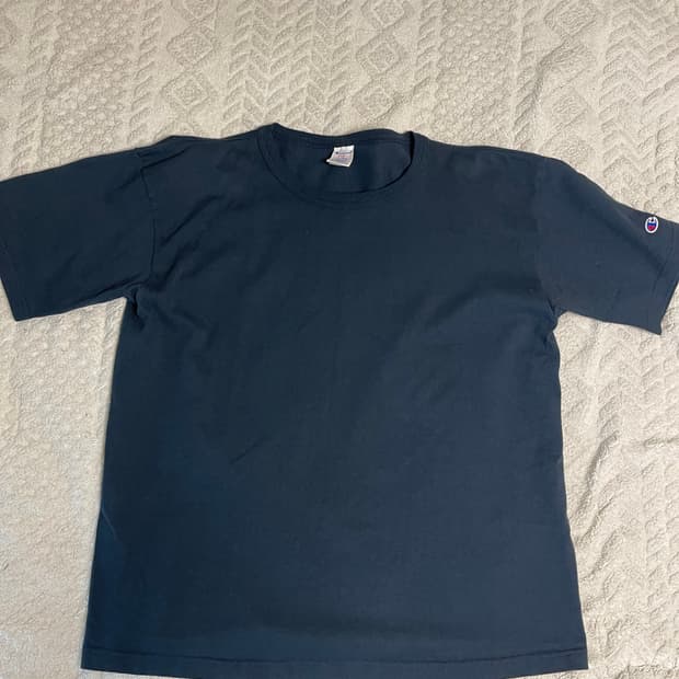 챔피온 usa T1011 헤비코튼 라운드 반팔티셔츠 네이비XL