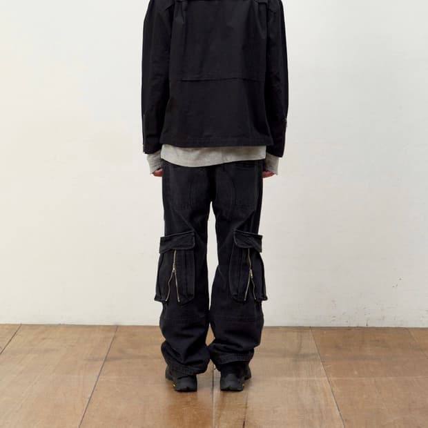 ETCE 레이어드 백 카고 데님