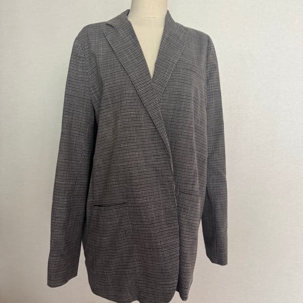 6397 체크 블레이저 자켓