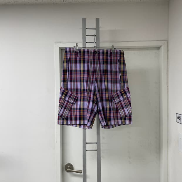 MSGM 엠에스지엠 체크 반바지 46