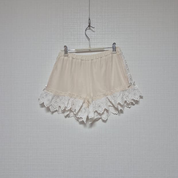 Language 히메갸루 면레이스 스카팡 아이보리