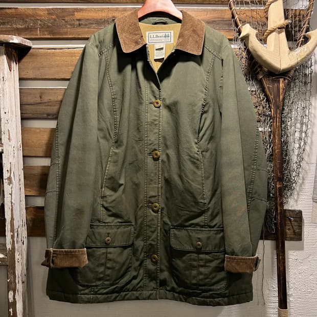 [XL]L.L.Bean 엘엘빈 올리브그린 퀼팅 헌팅 자켓