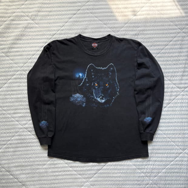 빈티지 할리데이비슨 롱슬리브 티셔츠