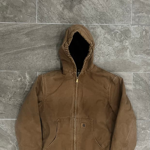 (XL) 칼하트 후드 덕 액티브 보이즈 자켓 YYJ130 BRN 브라운