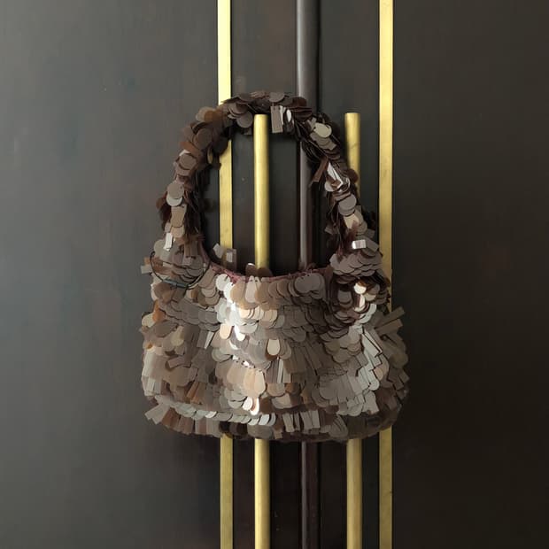 sequin hand bag 
