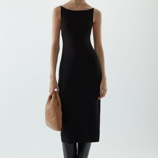 코스 cos 백리스 니티드 슬립드레스