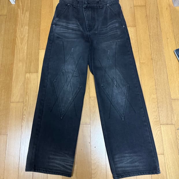 Etce 다이아 패치 데님