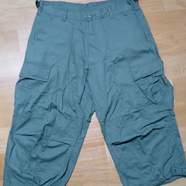 로스코 코튼 립스탑 8부 카고팬츠