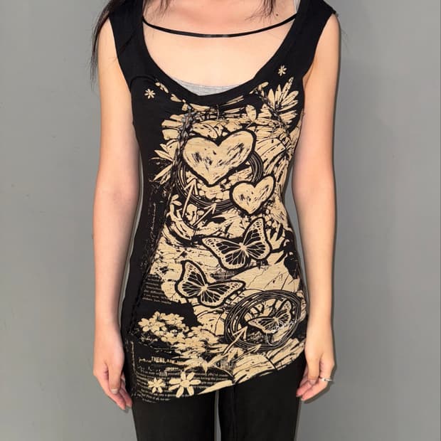 Desigual Printing twist line Sleeveless