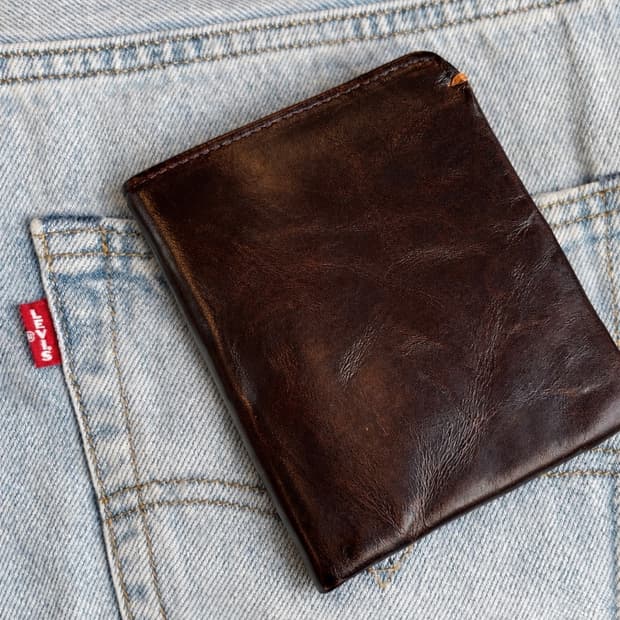 오일 풀업 가죽지갑 