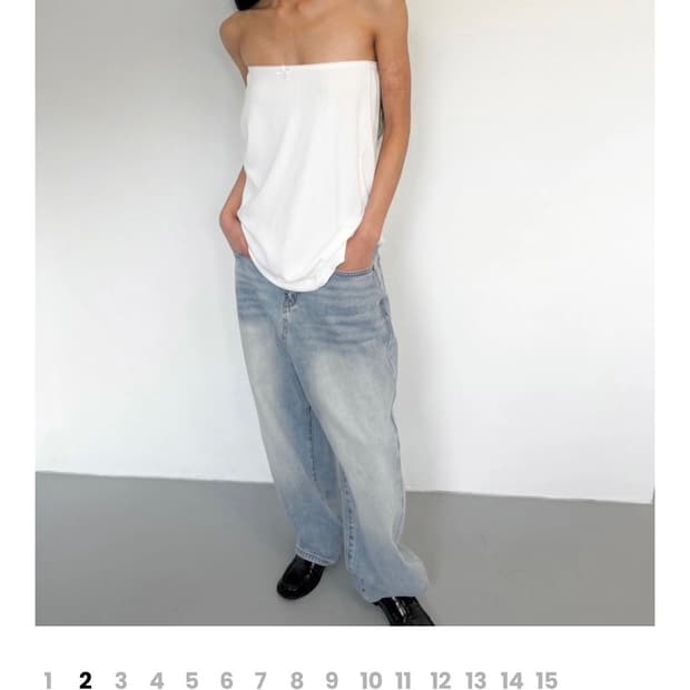 어텐즈 attends Punching skirt&tube top 구해요!