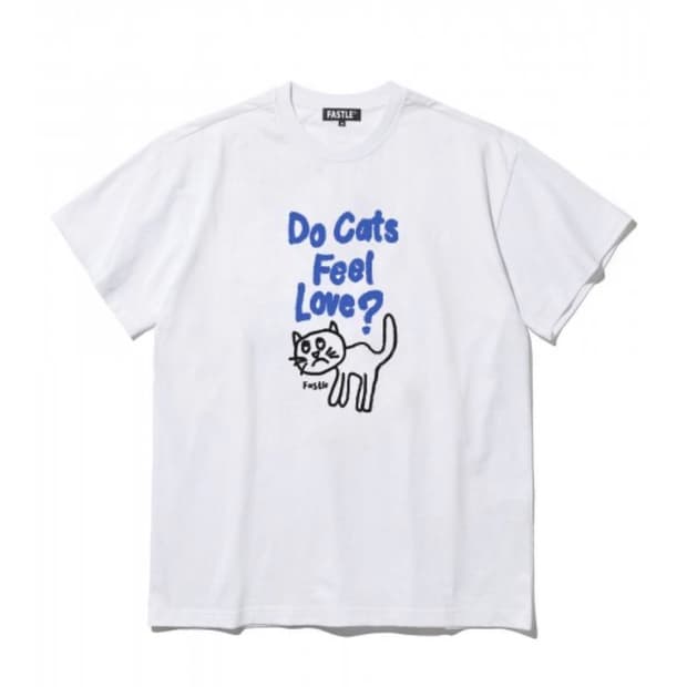 패슬 Do Cats Feel Love Tee White M