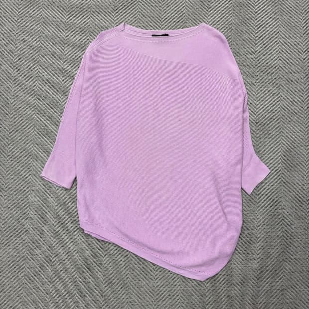 랑방 언발란스 실크 니트 v2300