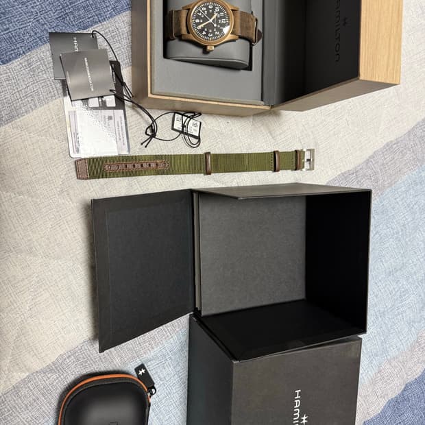 해밀턴 카키필드 메카니컬 브론즈 38