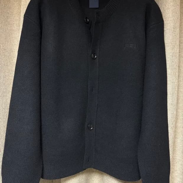 (M) 준지 25FW 에어 울 칼라리스 가디건 블랙 (105-110사이즈