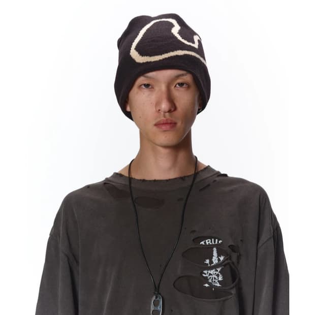 [새상품] 지에다 니트 비니_블랙