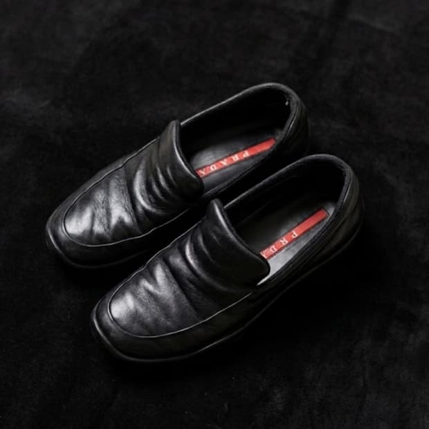 빈티지 프라다 더비로퍼 235