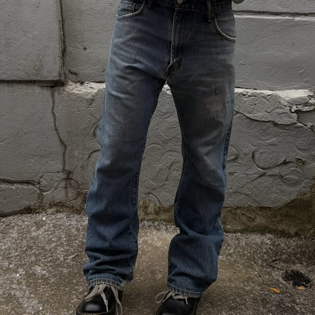 90s LEVIS denim scratch boots cut pants