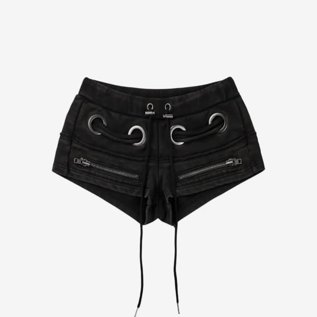 보니앤키예 아일렛 쇼츠 팬츠 블랙