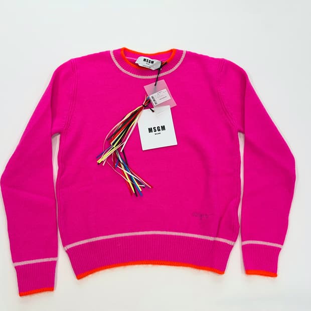 MSGM 컬러풀 라인 니트 스웨터