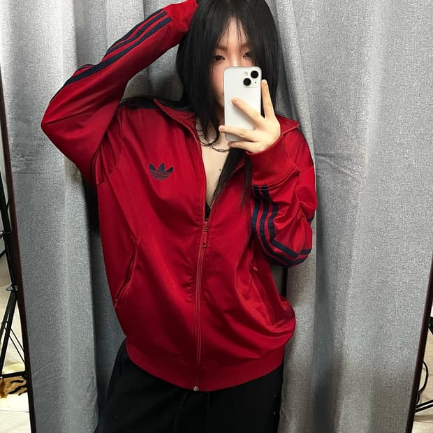 아디다스 오리지널스 파이어버드 트랙탑 레드 105