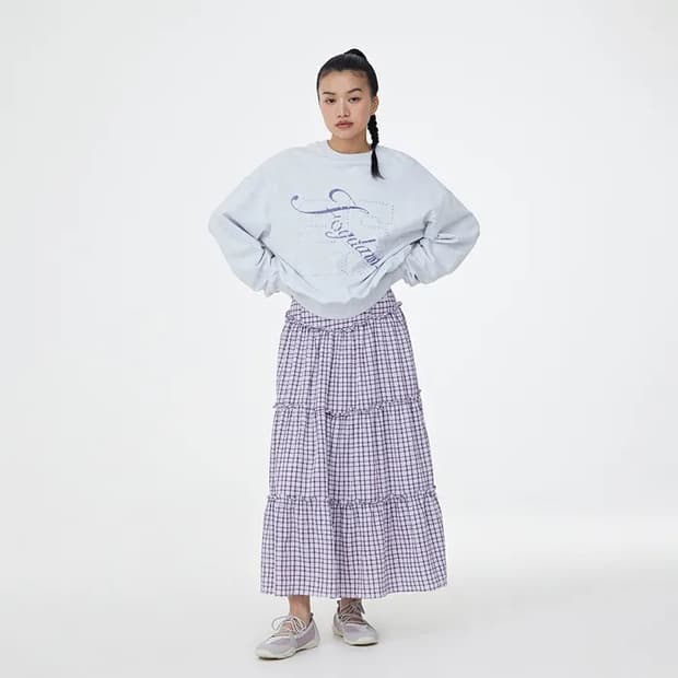 포그던 캉캉 롱스커트 라벤더