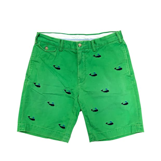 폴로 고래자수 코튼 치노 반바지(33)