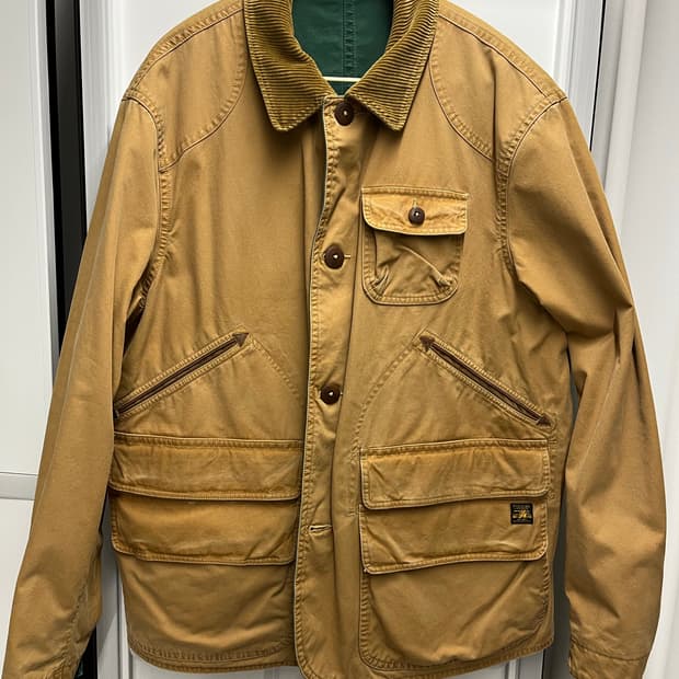 폴로 랄프로렌 컨트리 리버서블 모호크 캔버스 헌팅 자켓 L