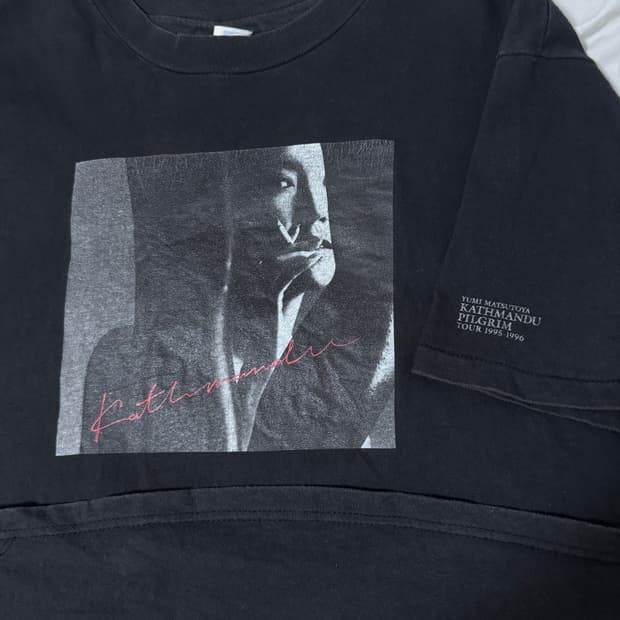 usa 마츠토야 유미 카트만두 필그림 투어 95 96 티셔츠 아라이 유미