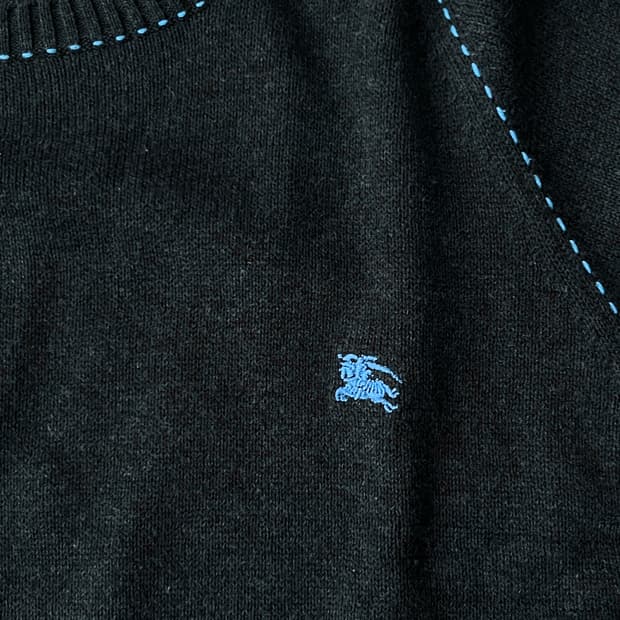 Burberry 버버리 블루 스티치 롱슬리브