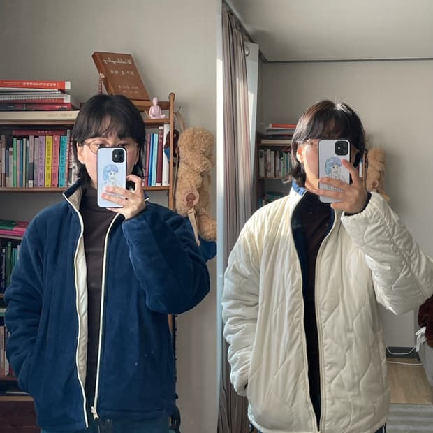 리버서블 패딩 / 후리스