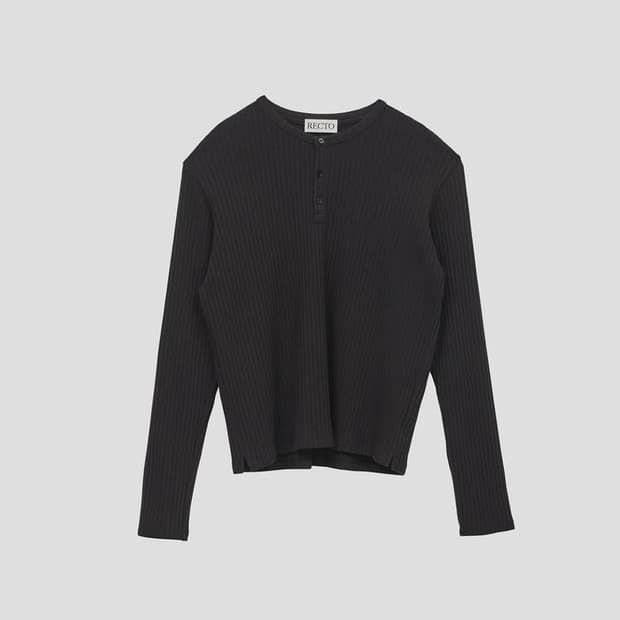 렉토 자카드 헨리넥 L사이즈