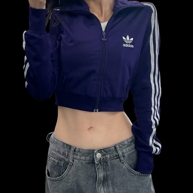(WOMEN)아디다스 크롭져지-M123