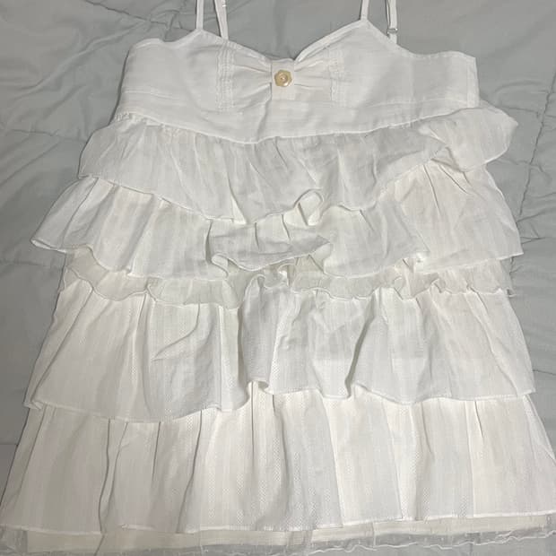 샤키리 쇼콜라 캉캉 드레스 원피스 화이트