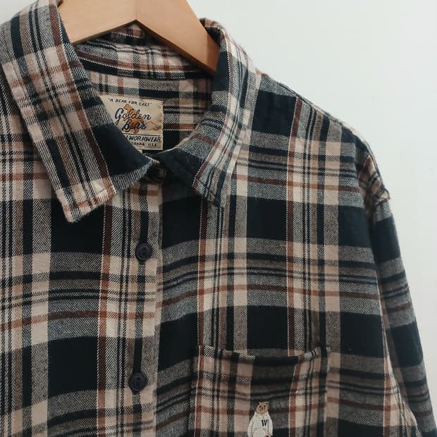 골든베어 모지체크셔츠