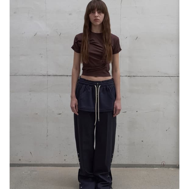 LCDC 레이어드 스커트 Icdc layered zip-up skirt