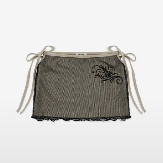 새상품) 힐다 러스트 메쉬 미니 스커트