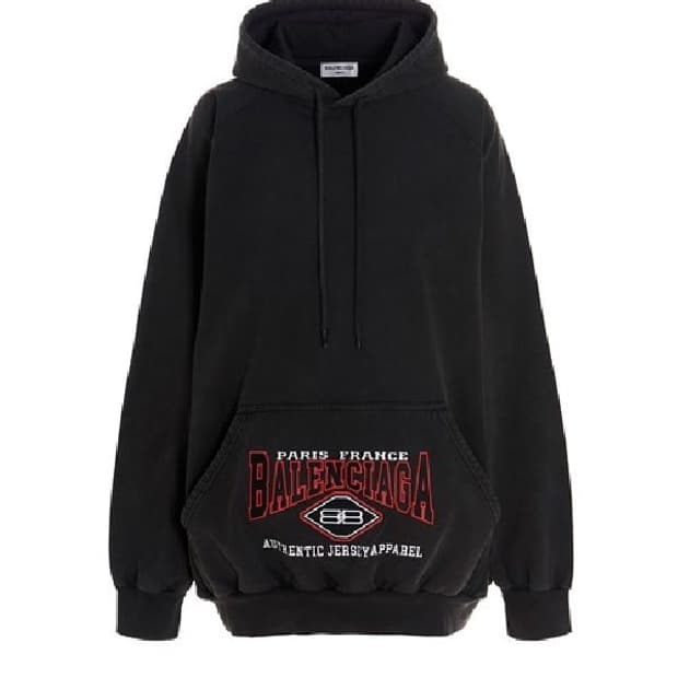 발렌시아가 bb로고 후드