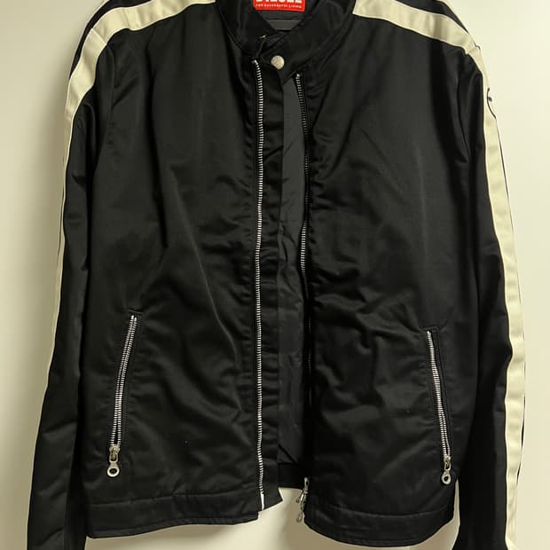 디젤 J-베크 바이커 자켓 블랙