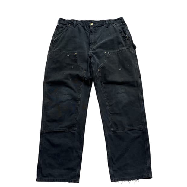 칼하트 B136 BLK 더블니 워크팬츠