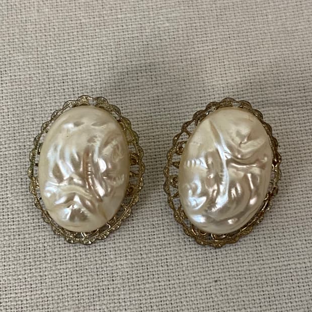 유럽 빅진주 귀찌