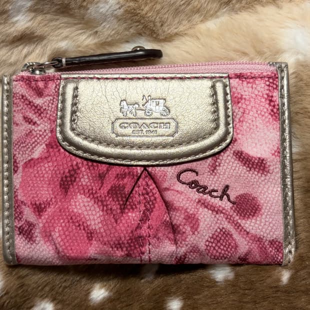 Coach 코치 로즈 빈티지 카드 지갑 일본빈티지 안나수이 갸루 레어