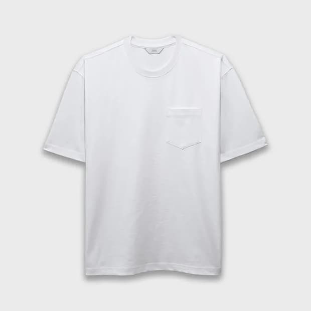 리우아 프리미엄 CP20 포켓 반팔티 화이트 S