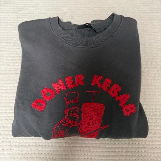 도너케밥 맨투맨 먹색 FREE