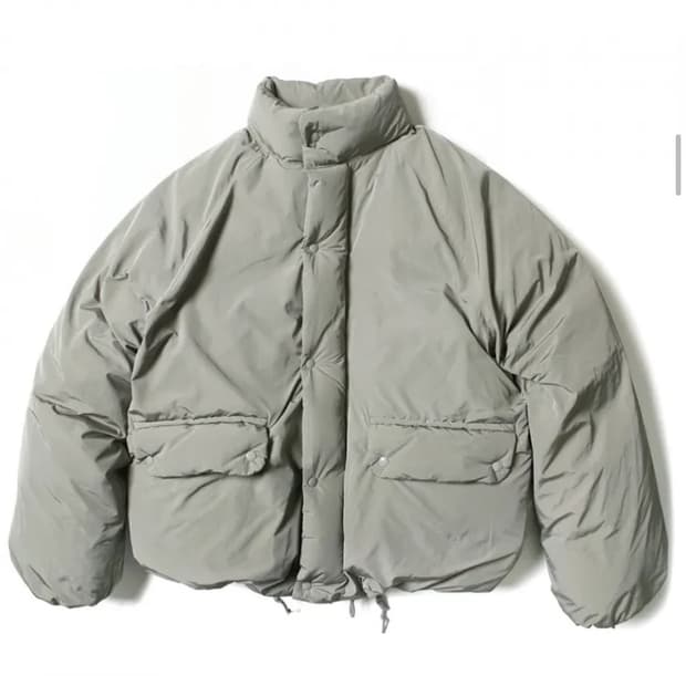 토마스모어 시티 숏 다운 -카키 그레이 M 구해요