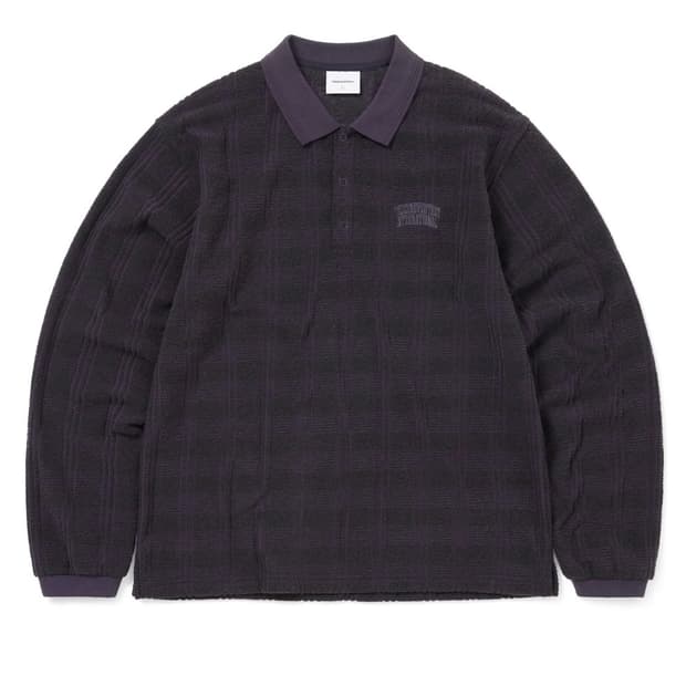 Striped Rugby L/S Top Black