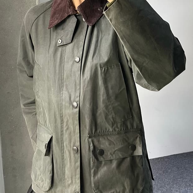 바버 Bedale 왁스 자켓